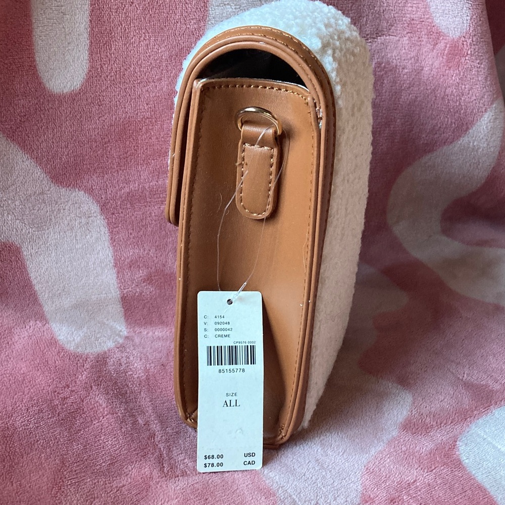 Anthropologie Cream and Tan Crossbody Bag - Picture 5 of 11